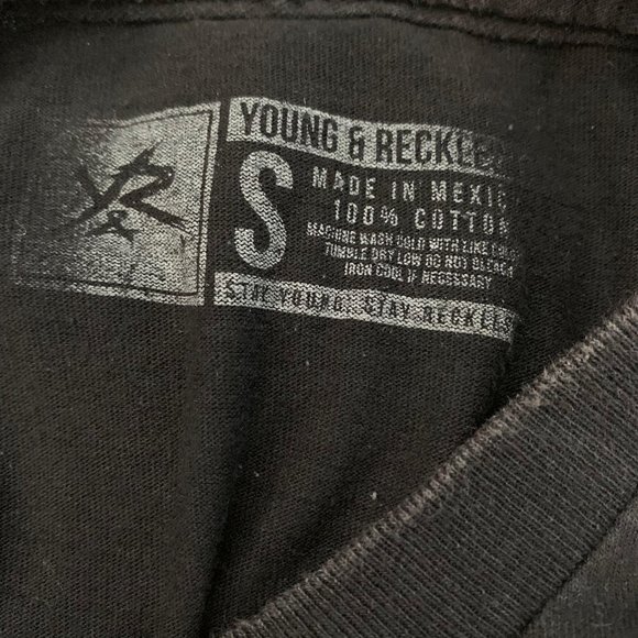 YOUNG & RECKLESS ‘Kill Em All’  Logo Graphic Tee Sz S - Picture 6 of 7